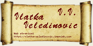 Vlatka Veledinović vizit kartica